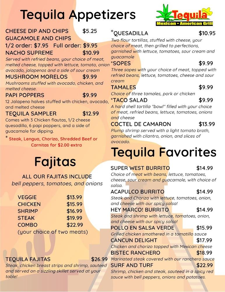 El Tequila Mexican Grill Menu image 1
